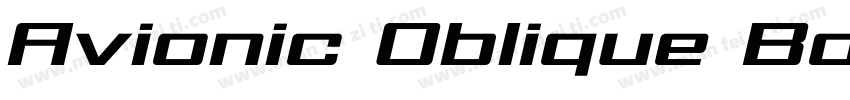 Avionic Oblique Bold字体转换
